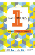 Barbazo maths 1ère - livre élève - ed. 2019