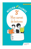 Mon carnet de lectures 3e - cahier élève - ed. 2023