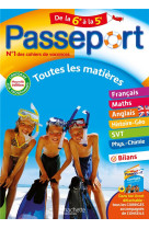 Passeport - toutes les matieres - de la 6e a la 5e - cahier de vacances 2024