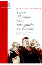 Lecon d-histoire pour une gauche au pouvoir. la faillite du cartel (1924-1926)