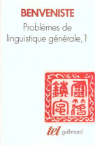 Problemes de linguistique generale - vol01