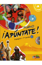 Nuevo apuntate espagnol collège 1ère année 2011 manuel de l'élève + dvd vidéo-audio grand format