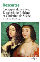 Correspondance avec elisabeth de boheme et christine de suede