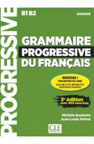 Grammaire progressive du francais niveau avance + appli + cd 3eme edition