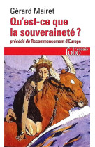 Qu'est-ce que la souveraineté ?/recommencement d'europe