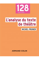 L-analyse du texte de theatre - 2e ed. np