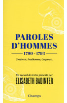 Paroles d-hommes - (1790-1793)