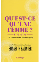 Qu-est-ce qu-une femme ? - 1772-1774