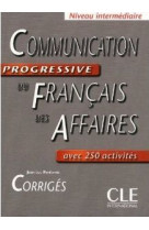 Corrige communication progressive des affaires