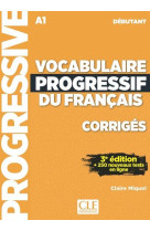 Vocabulaire progressif niveau debutant corriges 3ed