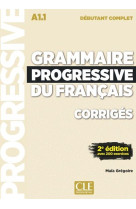 Corriges grammaire progressive niveau debutant complet nc