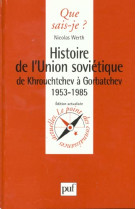 Histoire de l union sovietique de khrouchtchev a gorbatchev 1953-1985