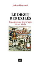 Le droit des exiles - genealogie du droit d-asile au xviie siecle