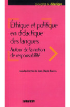 Ethique et politique en didactique des langues - livre