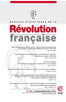 Annales historiques de la revolution francaise n  366 (4/2011)