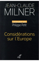 Considerations sur l-europe