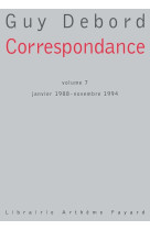 Correspondance volume 7 - janvier 1988 - novembre 1994