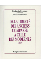De la liberte des anciens comparee a celle des modernes (1819)
