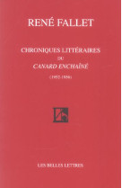 Chroniques litteraires du canard enchaine - (1952-1956)