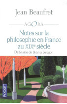 Notes sur la philosophie en france au xixe siecle