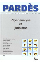 Psychanayse et judaisme 27/1999-2000