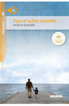 Mondes en vf - papa et autres nouvelles - niv. b1  - livre + mp3