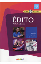 Edito niv.b2 (ed. 2015) - livre + cd + dvd - collection edito