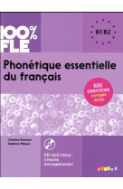 Phonetique essentielle du francais niv. b1/b2 - livre + cd