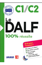 Le dalf 100% reussite c1/c2 - livre + cd mp3