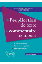 De l explication de texte au commentaire compose