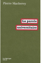 La parole universitaire