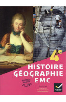 Histoire-géographie-emc 4e - ed 2022 - livre élève