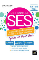 Dico ses - dictionnaire d'économie et de sciences sociales - ed. 2024