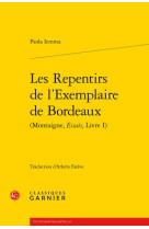 Les repentirs de l-exemplaire de bordeaux