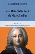 Les remontrances de malesherbes