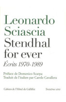 Stendhal for ever. ecrits 1970-1989