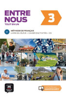 Entre nous 3 - livre de l-eleve + cahier d-activites