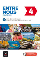 Entre nous 4 - livre de l-eleve + cahier d-activites