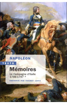 Memoires - vol01 - la campagne d-italie. 1796-1797