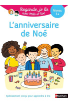 Regarde je lis ! une histoire a lire tout seul - l-anniversaire de noe niv 1+