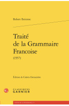 Traité de la grammaire francoise