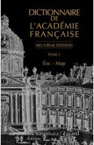 Dictionnaire de l'académie française, tome 2 (neuvième édition)