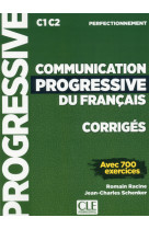 Corrigés communication progressive niveau perfectionnement