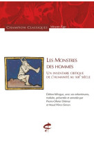 Les monstres des hommes - un inventaire critique de l'humanité (xiiie siècle)