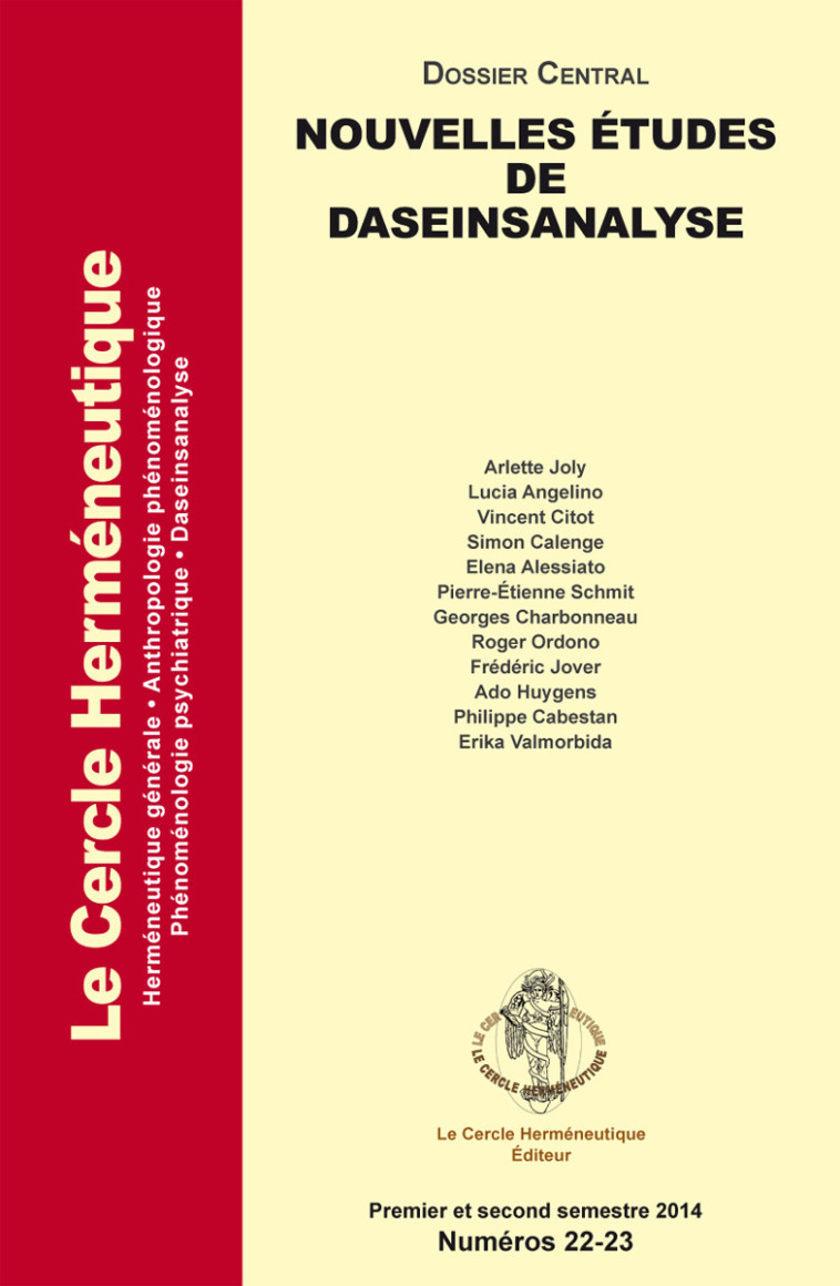 NOUVELLES ETUDES DE DASEINSANALYSE - COLLECTIF - HERMENEUTIQUE