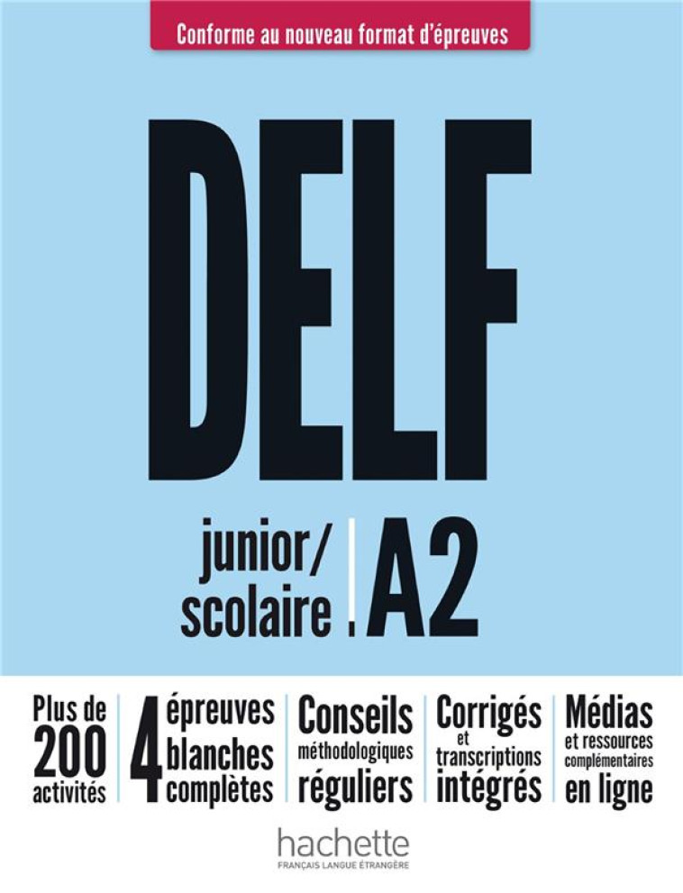 DELF JUNIOR/SCOLAIRE - NOUVEAU FORMAT D-EPREUVES (A2) - AUDIO ET VIDEOS EN TELECHARGEMENT. PARCOURS - MOUS/RISUENO/BIRAS - HACHETTE