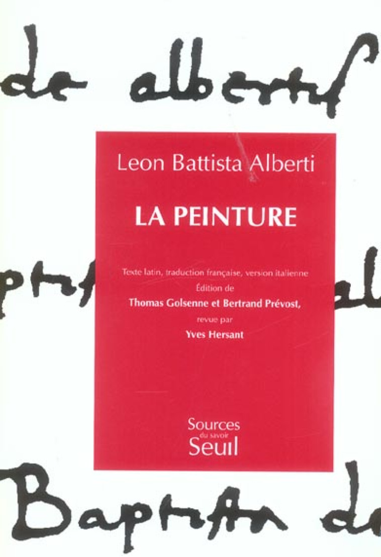 LA PEINTURE - ALBERTI L B. - SEUIL