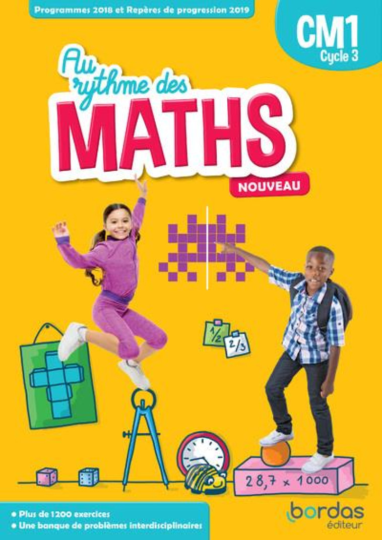 AU RYTHME DES MATHS CM1 2020 MANUEL ELEVE - HELAYEL JOSIANE - BORDAS