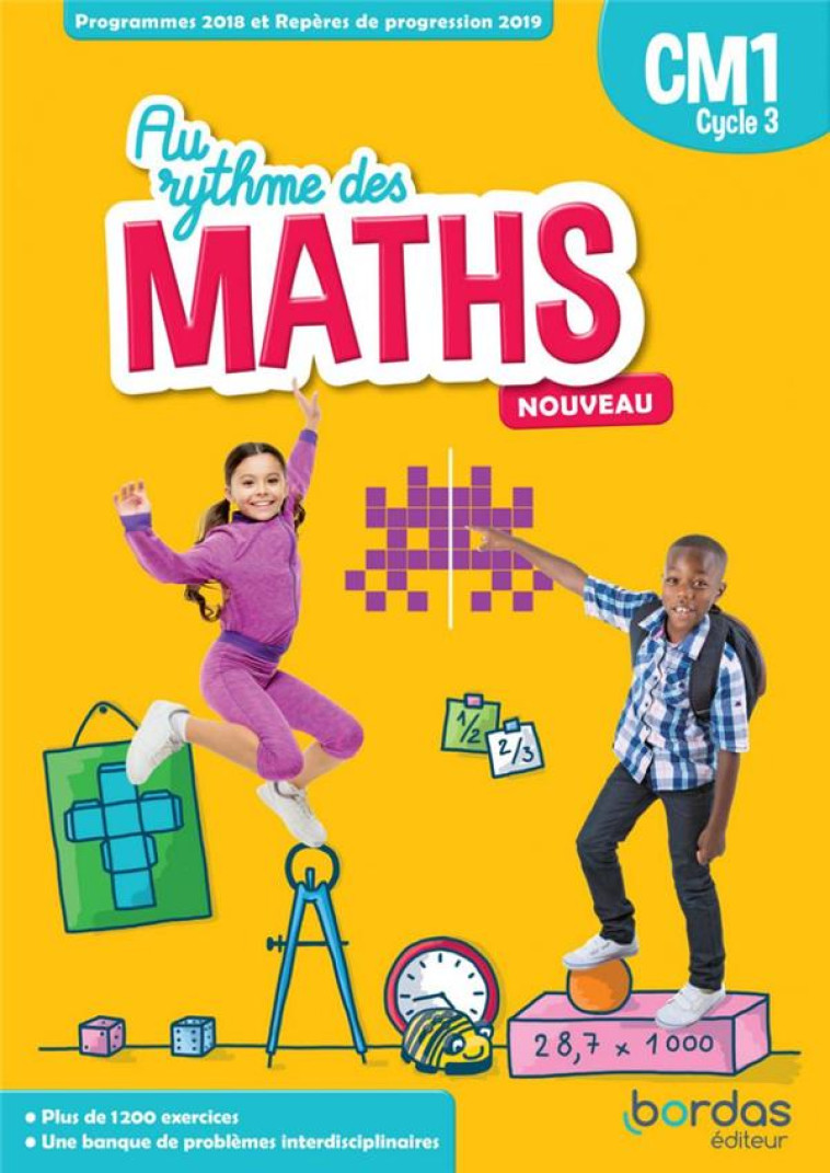 AU RYTHME DES MATHS CM1 2020 FICHIER ELEVE - HELAYEL JOSIANE - BORDAS