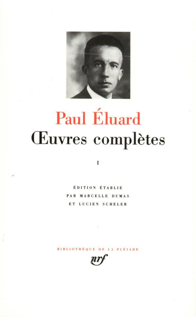 OEUVRES COMPLETES - VOL01 - 1913-1945 - ELUARD/SCHELER - GALLIMARD